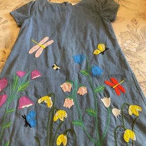 Girls Mini Boden Dress - Chambray - size 7-8 years